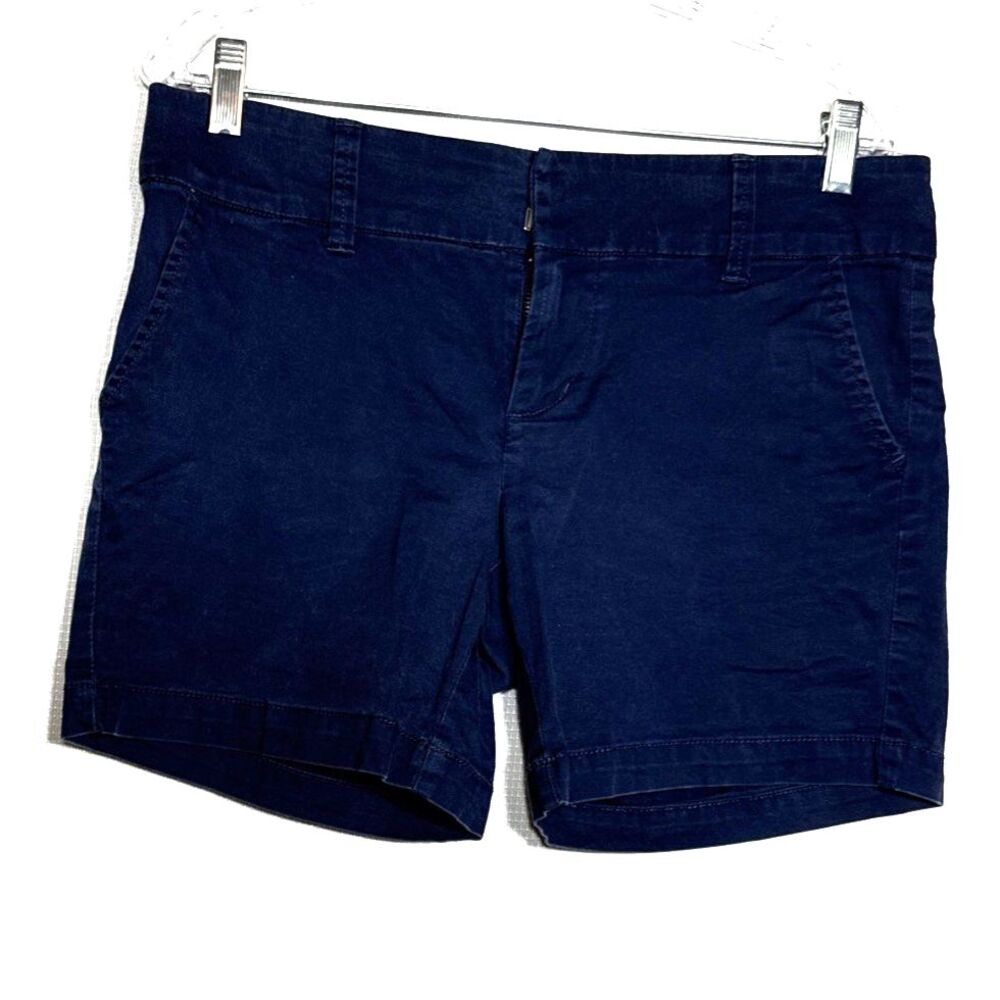 G.H. Bass & Co. Women's Navy Blue Shorts Size 4 Spandex Stretch Relaxed Comfort